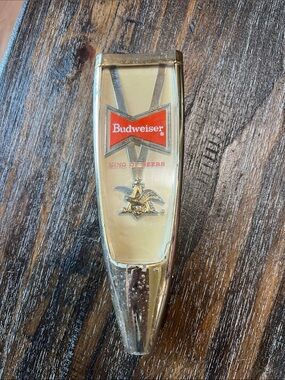 Vintage Budweiser King of Beers, Gold and Red Tap Handle